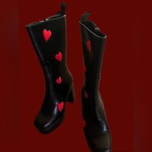 Lamoda Red Hearts Boots